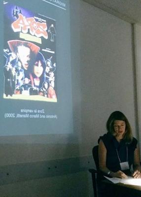 Allison Cooper presenting at a conference